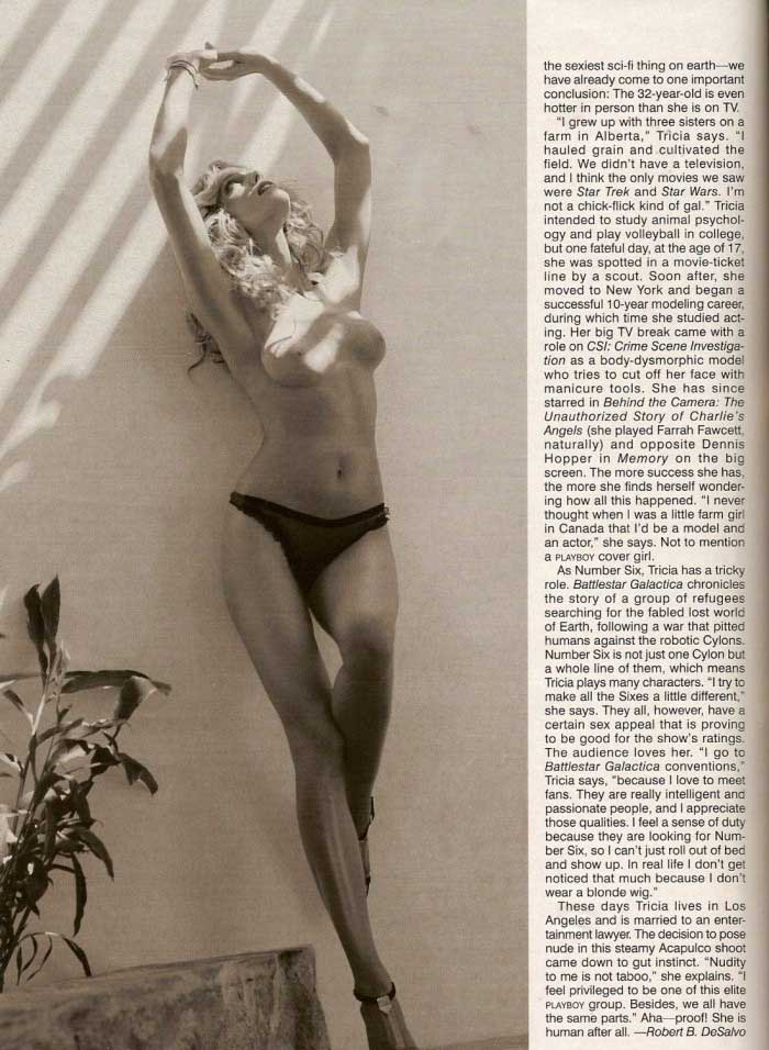 Tricia Helfer nude. Photo - 2